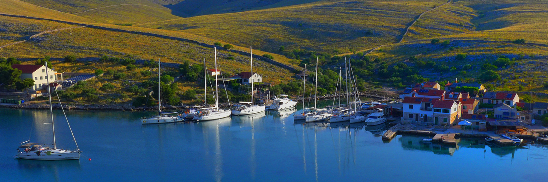 Foto einer Ankerbucht in den Kornaten in Kroatien